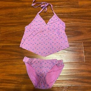 GB Girls Size 10 Purple Tankini Set